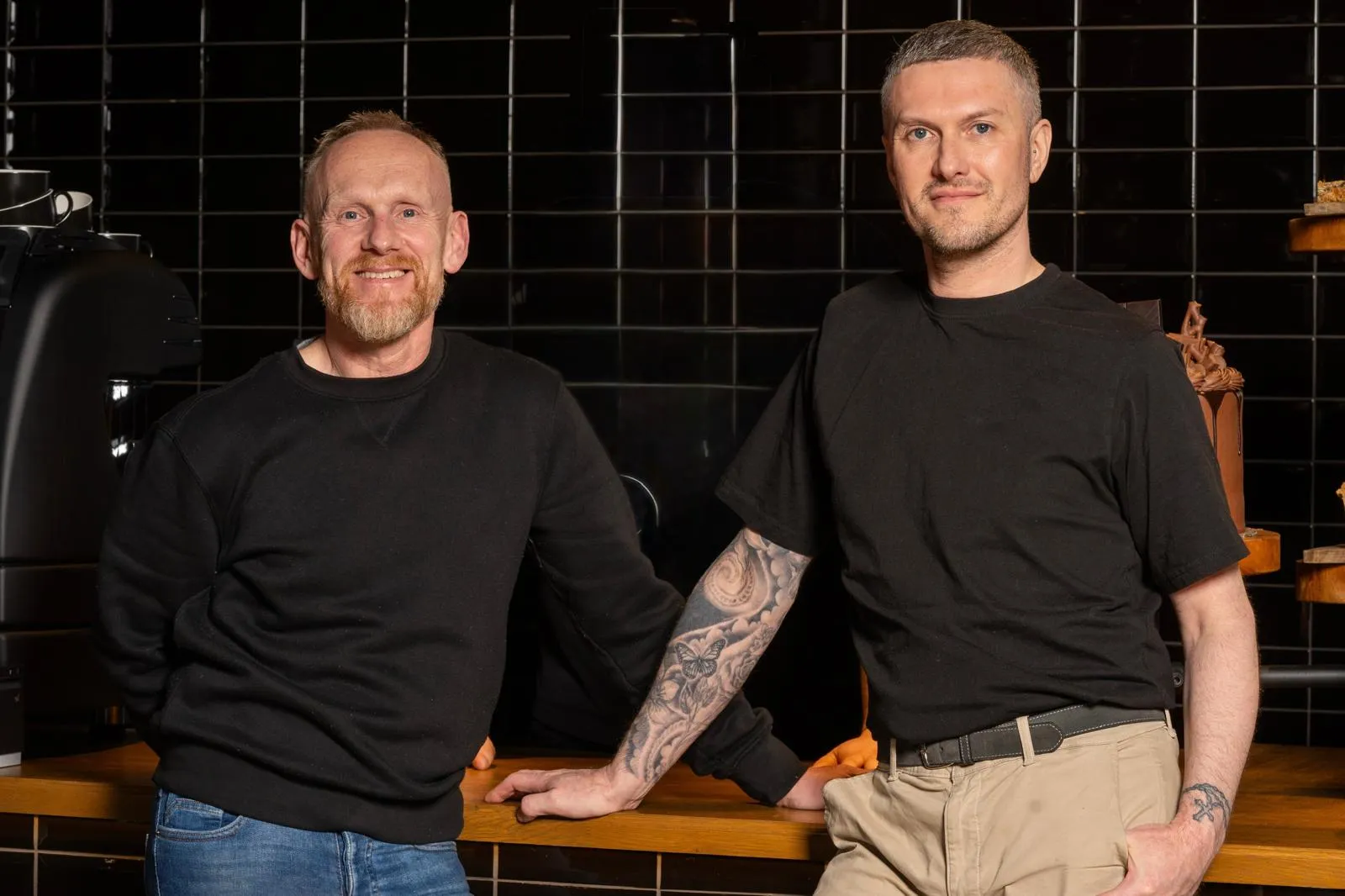 Simon and Shaun, owners of Crema Coffee Harrogate